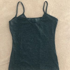 Zara Spain Heather Black/Gray Tank Top